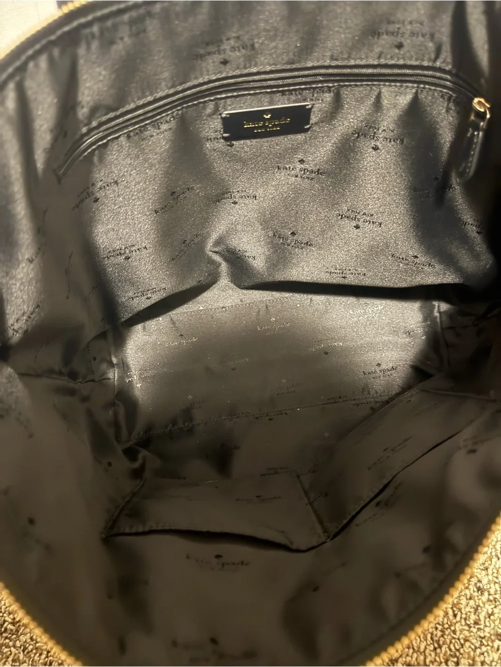 kate spade Black Kitt Nylon Tote Bag
